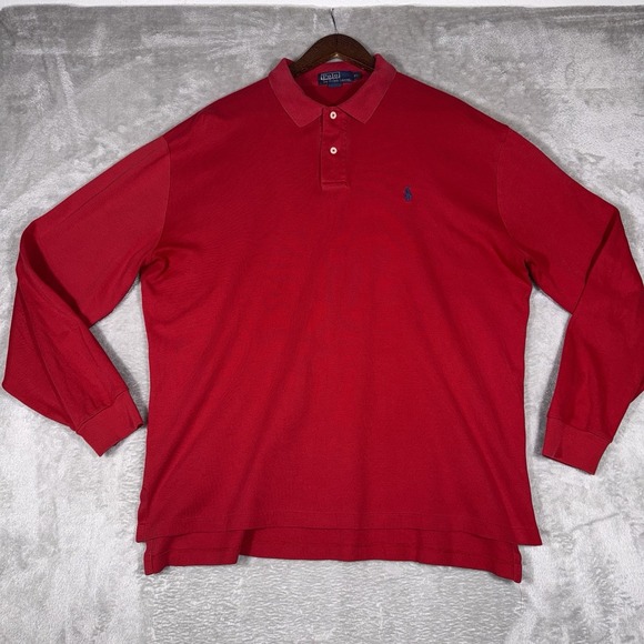 Polo Ralph Lauren Other - Polo Ralph Lauren Cotton Shirt Men's XL Red W/ Blue Pony School Pride Preppy